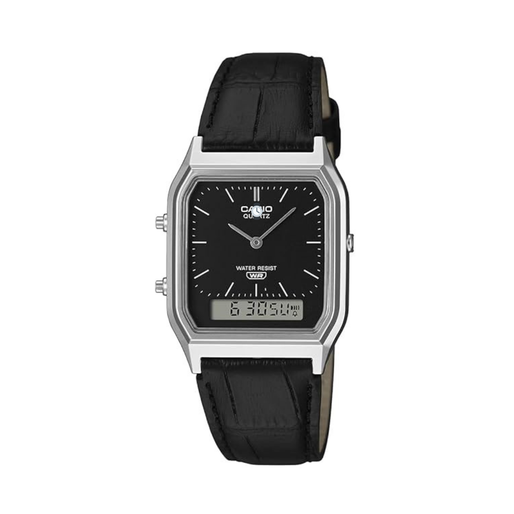 Vintage Analog-Digital Black Dial Watch