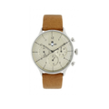 Vintage Style Analog Watch for Men with Leather Strap