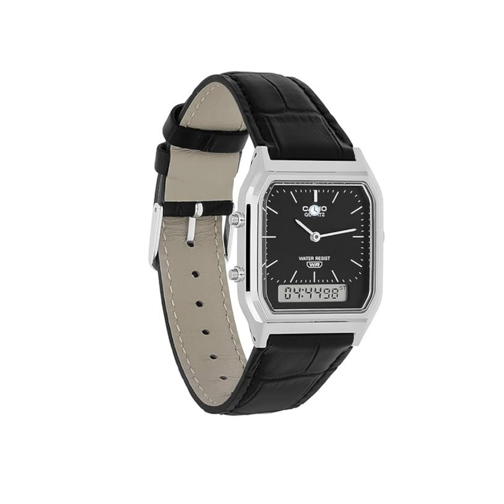 Vintage Analog-Digital Black Dial Watch